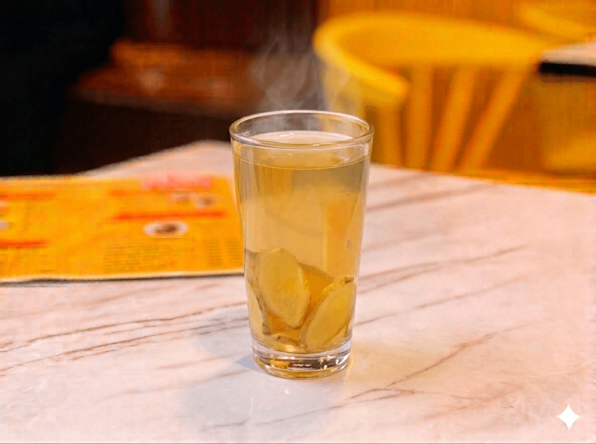 Hot Lemon Honey with Ginger